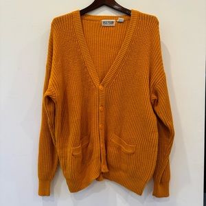 Vintage Tangerine Knit Cardigan